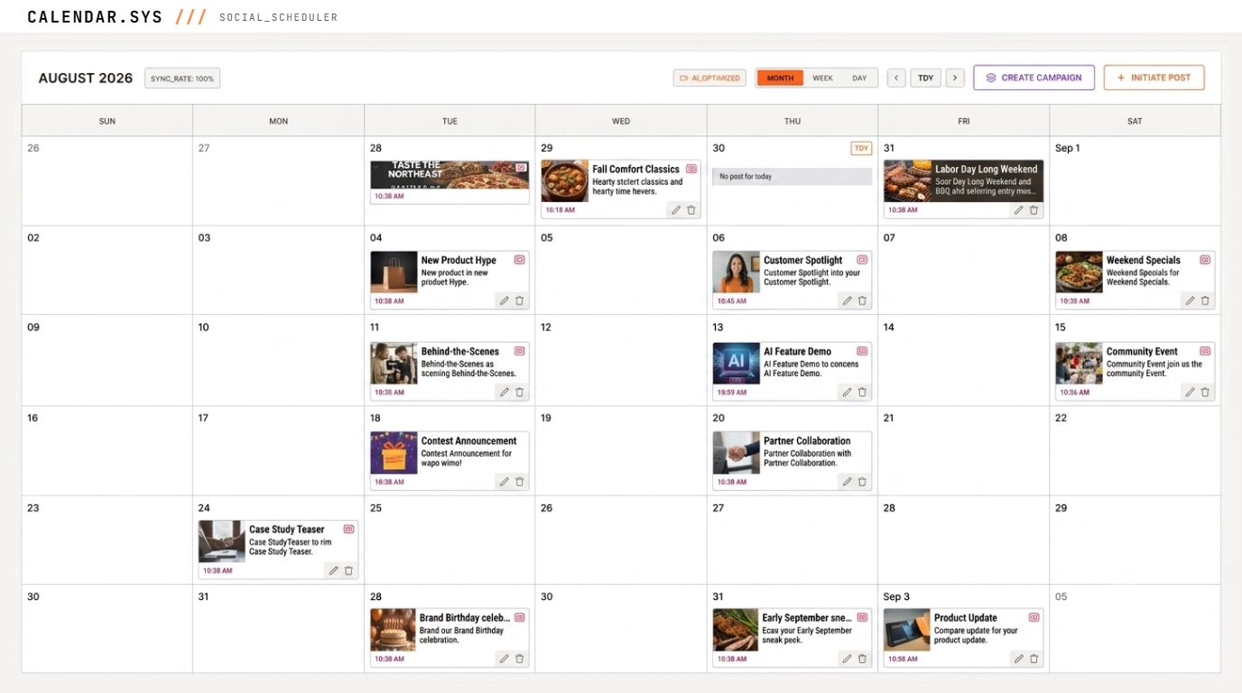 Social Media Calendar: Plan, Schedule, and Automate Your Content with AI